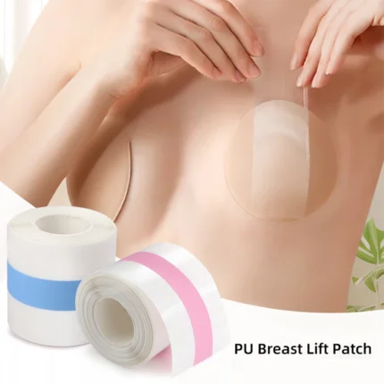 Boob Tape Adhesive Invisible Bra with 10 Nipple Covers Breast Lifting Tape Anti-Sweat Push Up Bralette for Large Breasts